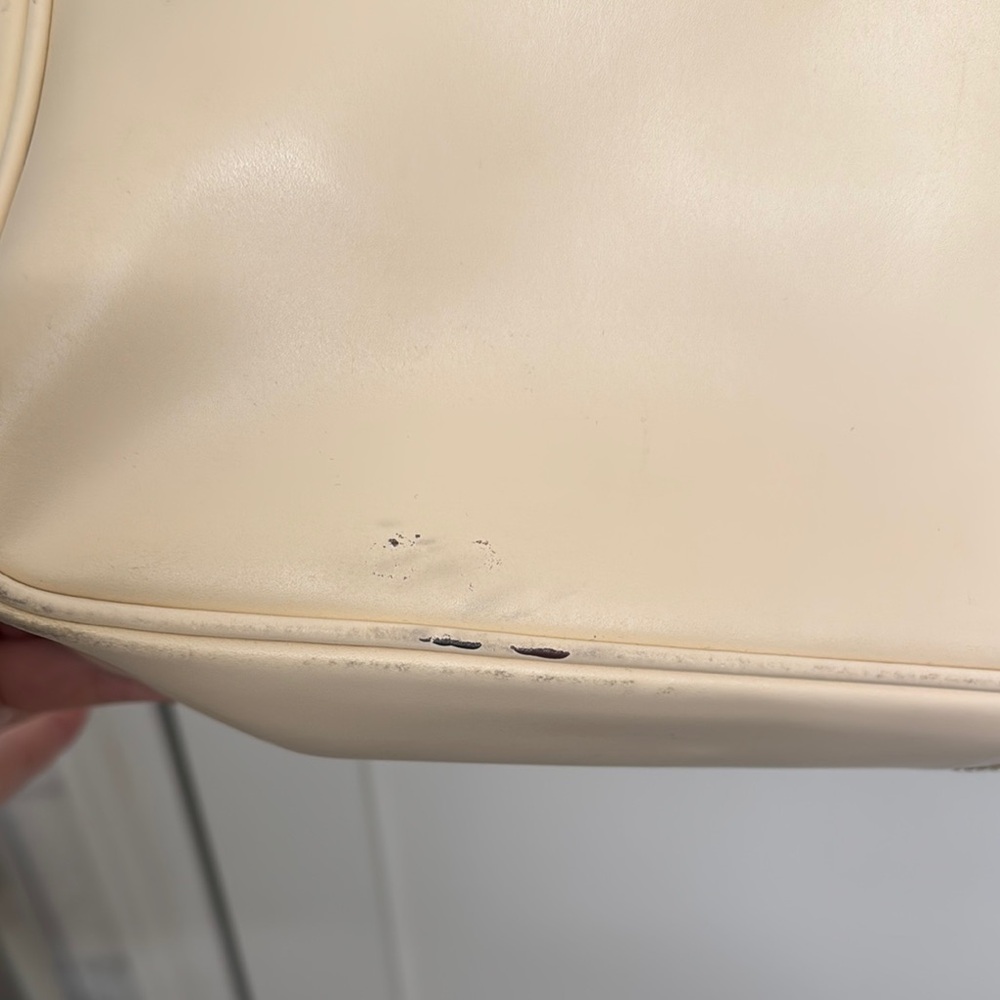Vintage Furla Cream Leather Tote Bag - Picture 8 of 9